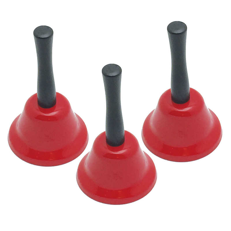 TeachersParadise Ashley Productions® Decorative Hand Bell, Red, Pack