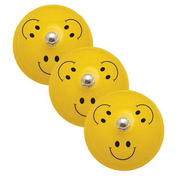 Ashley Productions® Decorative Call Bell, Smile Faces, Pack of 3