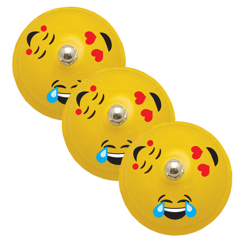 Ashley Productions® Decorative Call Bell, Emojis, Pack of 3