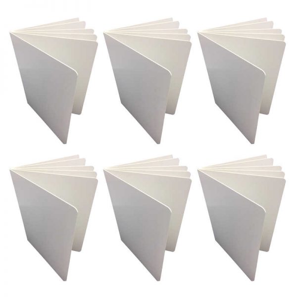 Ashley Productions® Blank Chunky Board Book, 6" x 8" Portrait, White, Pack of 6