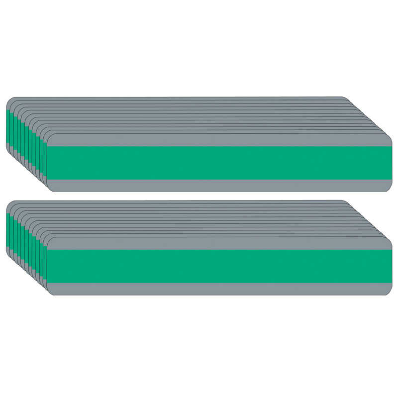 Ashley Productions® Double Wide Sentence Strip Reading Guide, 1.25" x 7.25", Green, Pack of 24
