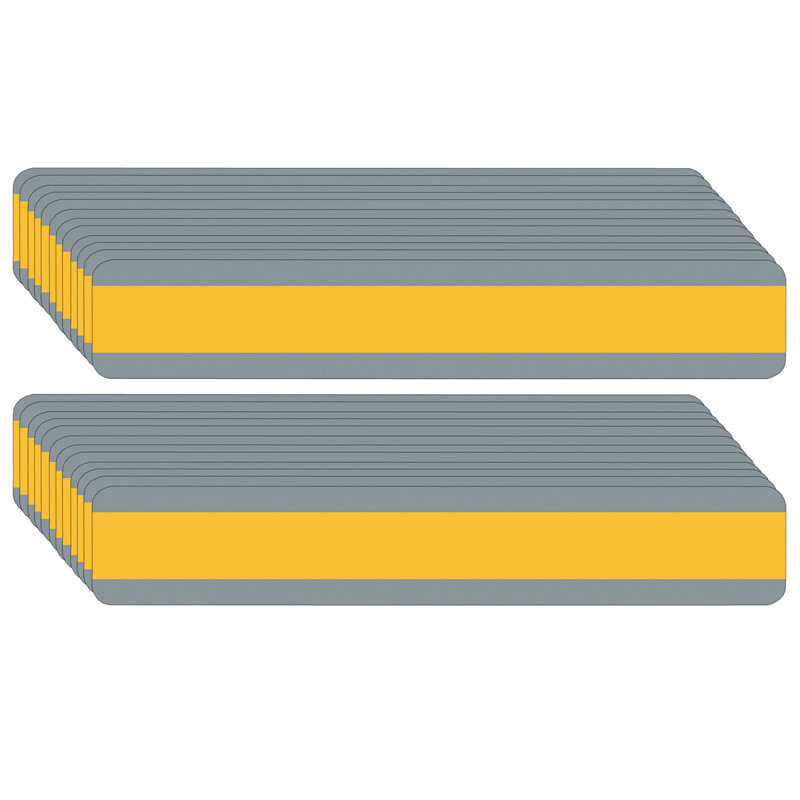Ashley Productions® Double Wide Sentence Strip Reading Guide, 1.25" x 7.25", Goldenrod, Pack of 24