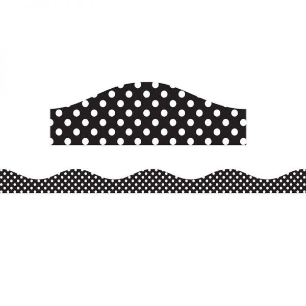 Ashley Productions® Big Magnetic Magi-Strips, Black and White Dots, 12'
