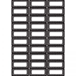 Ashley Productions® Die-Cut Magnetic Foam Chalk Loop Labels/Nameplates, 30 Pieces