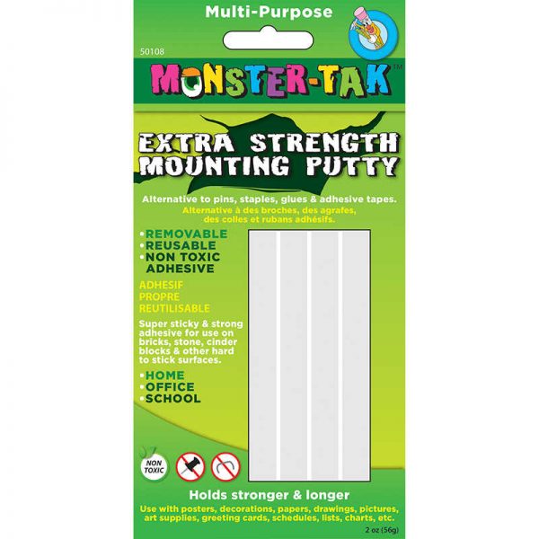 Ashley Productions® Monster Tak™ Extra Strong Mounting Putty, 2 oz.