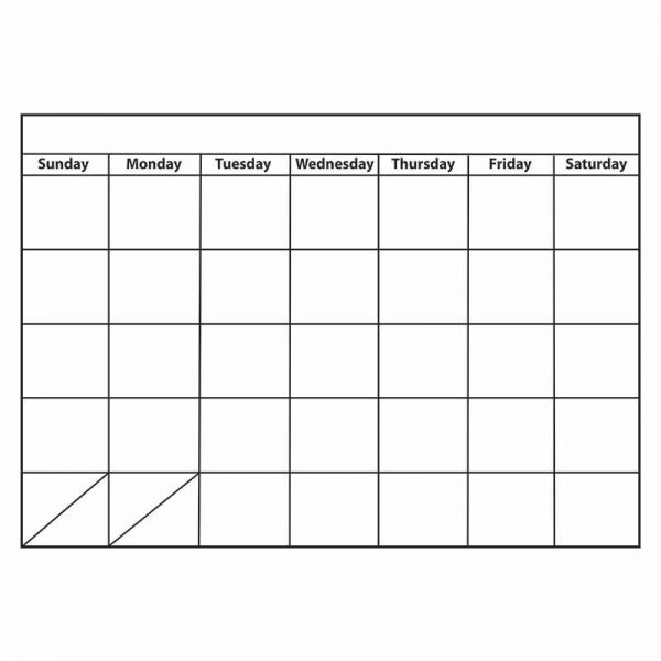 Ashley Productions® Big Magnetic Monthly Calendar Chart, 12" x 15"