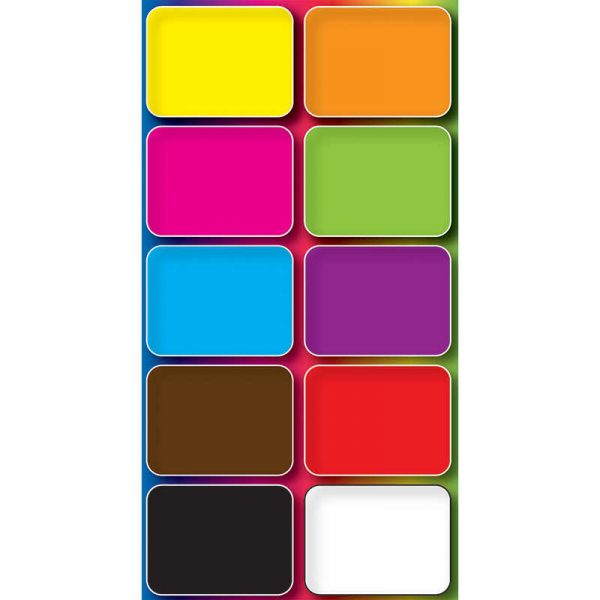 Ashley Productions® Non-Magnetic Mini Whiteboard Erasers, Assorted Colors, Pack of 10