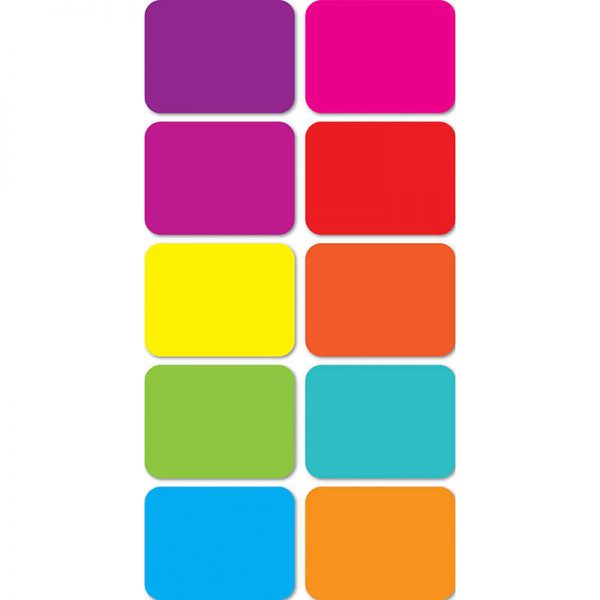 Ashley Productions® Magnetic Mini Whiteboard Erasers 2" x 1.5" x .75, Assorted Colors, Pack of 10