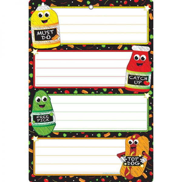 Ashley Productions® Smart Poly™ Chart, 13" x 19", Catchup, w/Grommet