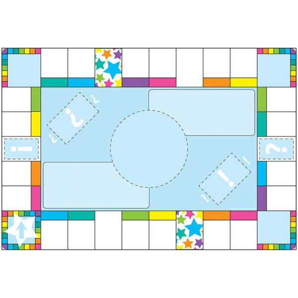 Ashley Productions® Smart Poly™ Chart, 13" x 19", Game Board Squares