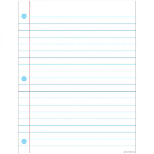 Ashley Productions® Smart Poly™ Notebook Page Chart, Dry-Erase Surface, 17" x 22"