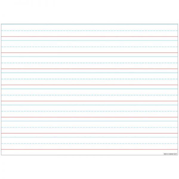 Ashley Productions® Smart Poly™ Handwriting Chart Tablet Lined 3/4", Dry-Erase Surface, 17" x 22"