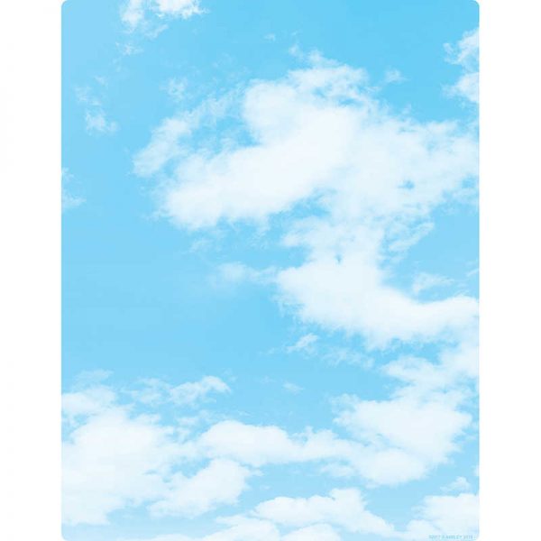 Ashley Productions® Smart Poly™ Clouds Chart, Dry-Erase Surface, 17" x 22"