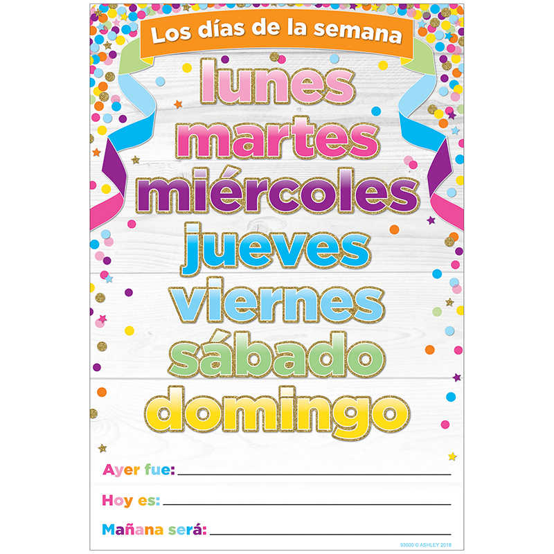 The Days of the Week in Spanish  Días de la semana School Guide