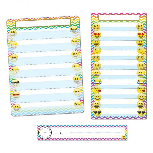 Ashley Productions® Smart Poly™ Emoji 3-Piece Pocket Chart Set