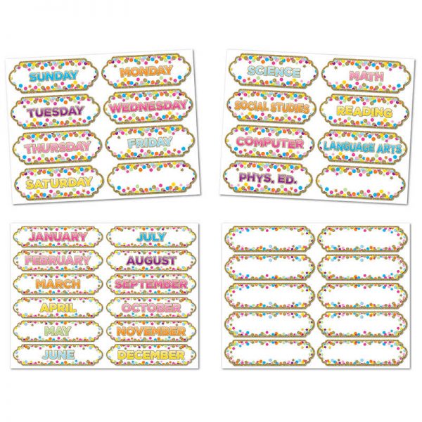 Ashley Productions® Confetti Magnetic Headers Timesavers Combo Pack