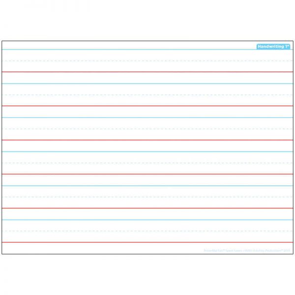 Ashley Productions® Smart Poly® Single Sided PosterMat Pals® Space Savers, Handwriting 1", 13" x 9.5"
