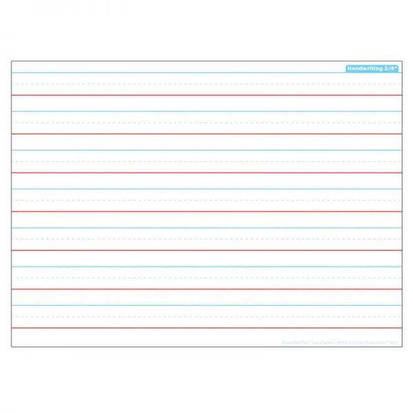 Ashley Productions® Smart Poly® Single Sided PosterMat Pals® Space Savers, Handwriting 3/4", 13" x 9.5"