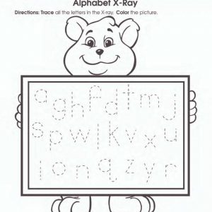 Alphabet X-Ray Worksheet by School Specialty Publishing  – SSP0769633307