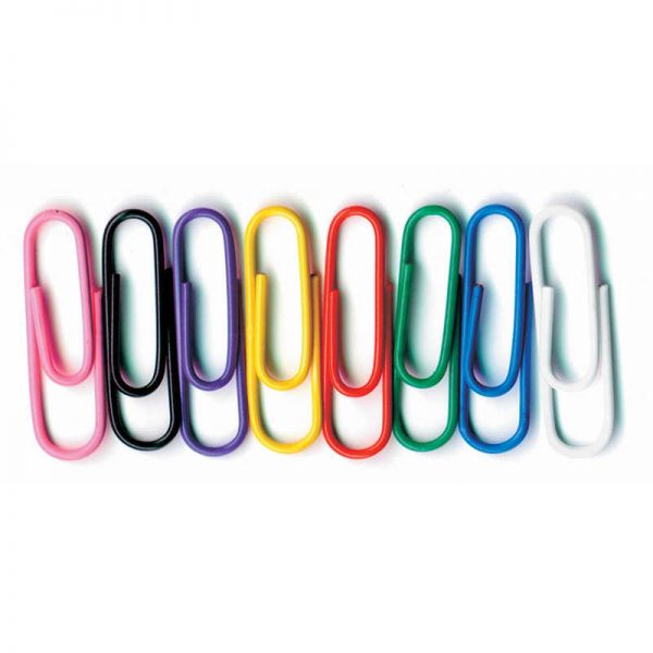 Baumgartens Vinyl-Coated Paper Clips, Jumbo Size, Pack of 40