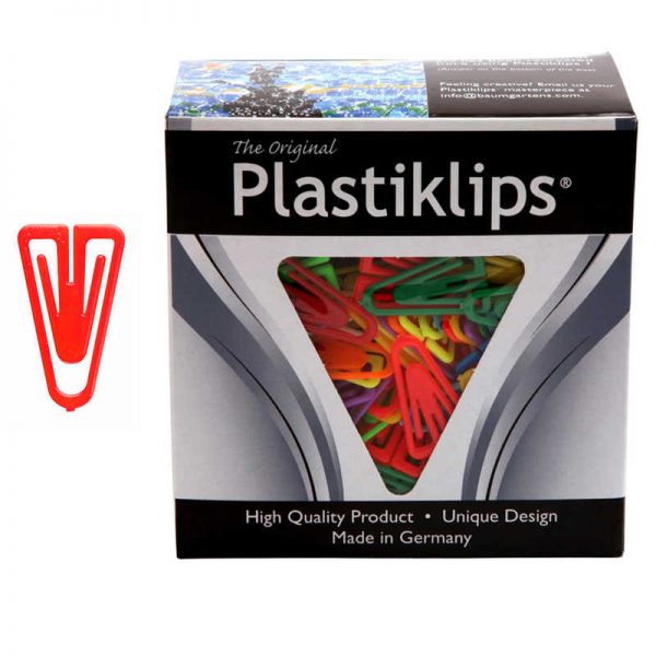 Plastiklips Plastiklips Paper Clips, Medium Size, Assorted Colors, Pack of 500