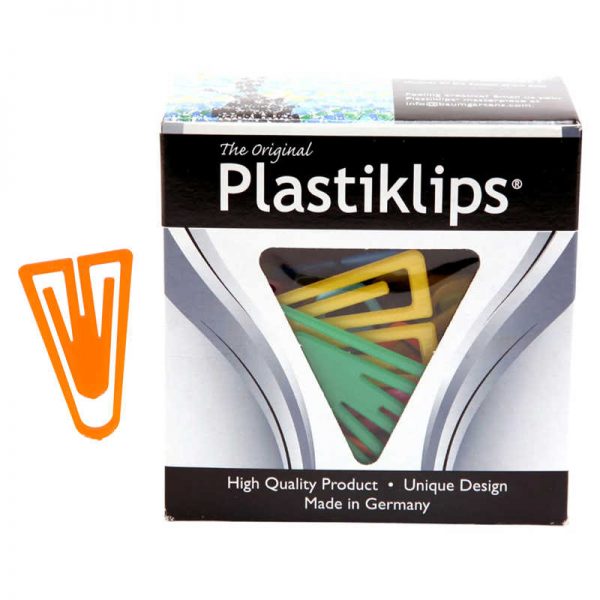 Plastiklips Plastiklips Paper Clips, X-Large Size, Assorted Colors, Pack of 50