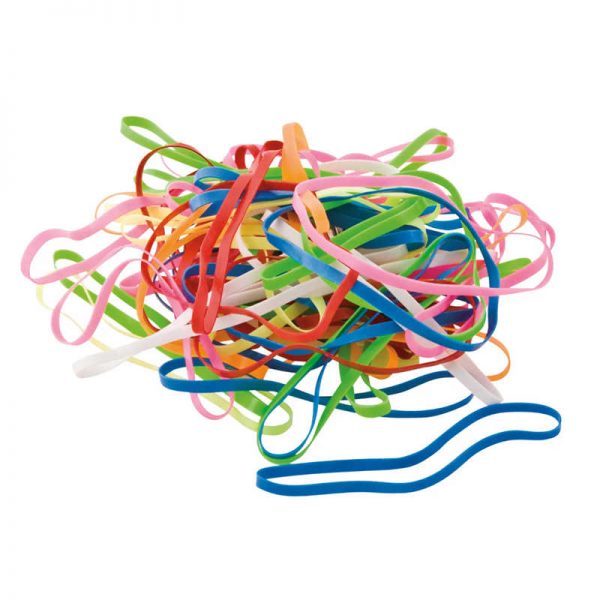 Conserve PlastiBands 2-1/8", Assorted Colors, Pack of 200