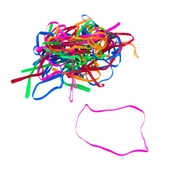 Conserve PlastiBands 4-1/4", Assorted Colors, Pack of 100
