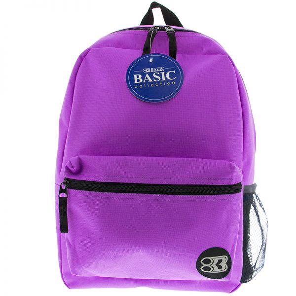 BAZIC Basic Backpack 16" Purple