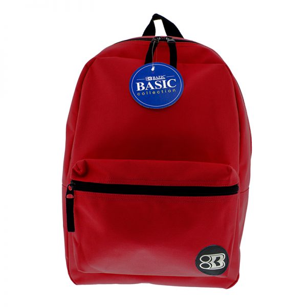 BAZIC Basic Backpack 16" Burgundy