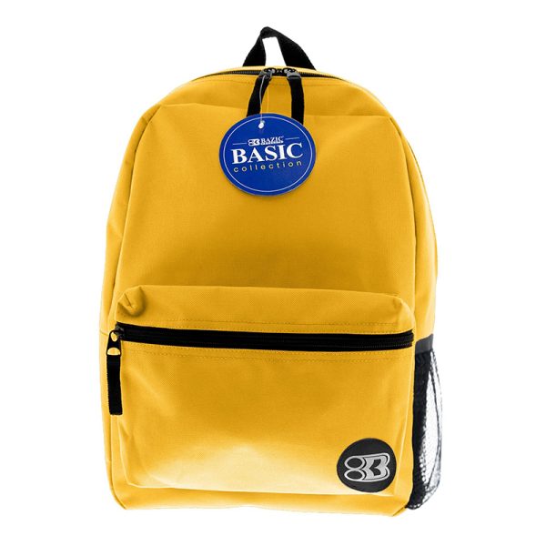 BAZIC Products® 16" Basic Backpack, Mustard