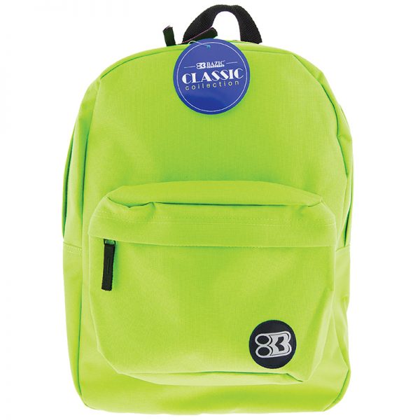BAZIC Classic Backpack 17" Lime Green