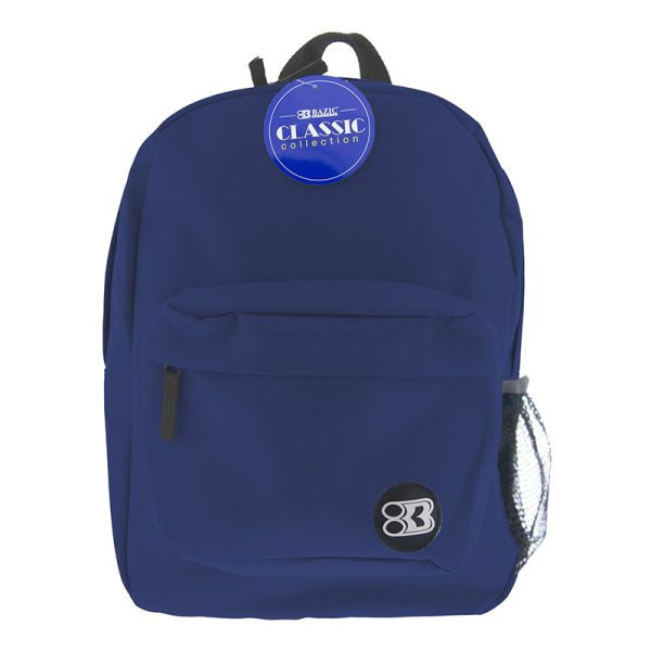 BAZIC Products® 17" Classic Backpack, Navy Blue