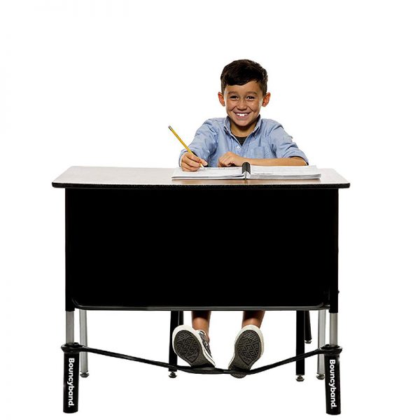 Bouncyband® Bouncybands® for Extra-Wide School Desks, Black Tubes