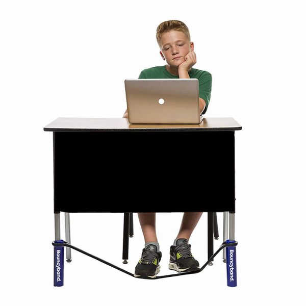 Bouncyband® Bouncybands® for Extra-Wide School Desks, Blue Tubes