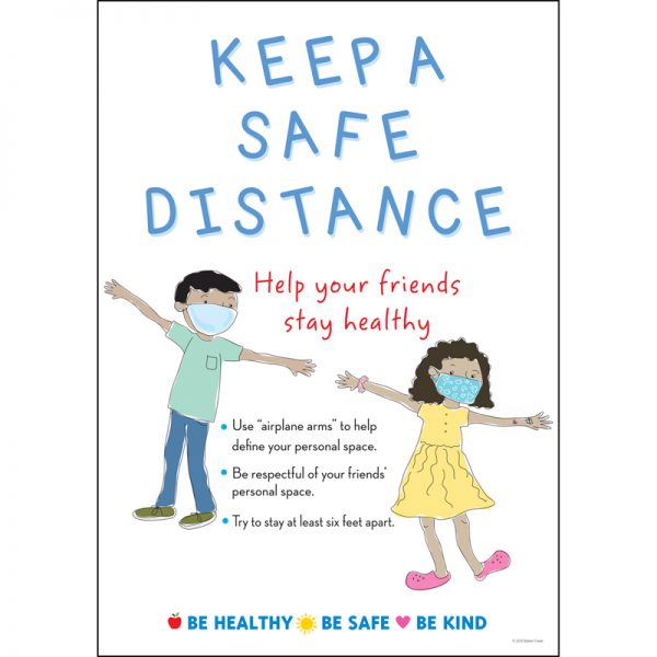 Barker Creek Keep a Safe Distance Poster