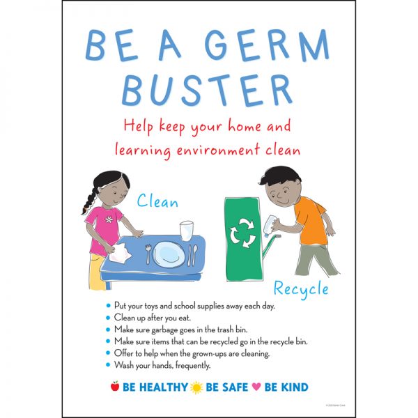Barker Creek Be a Germ Buster Poster