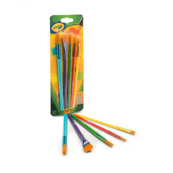 Crayola® Arts & Crafts Brushes, 5 Count