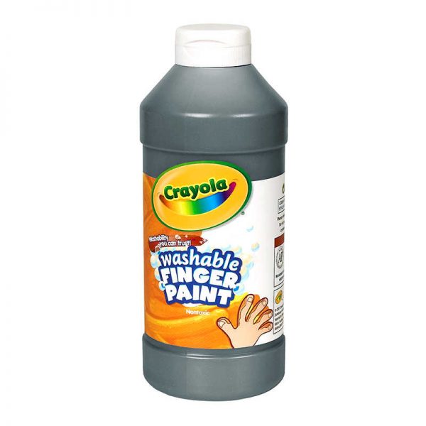 Crayola® Washable Finger Paint, Black, 16 oz
