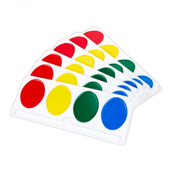 Crayola® Jumbo Washable Watercolor Paint Refill Strip Set, Plastic Oversized Pan, Pack of 6