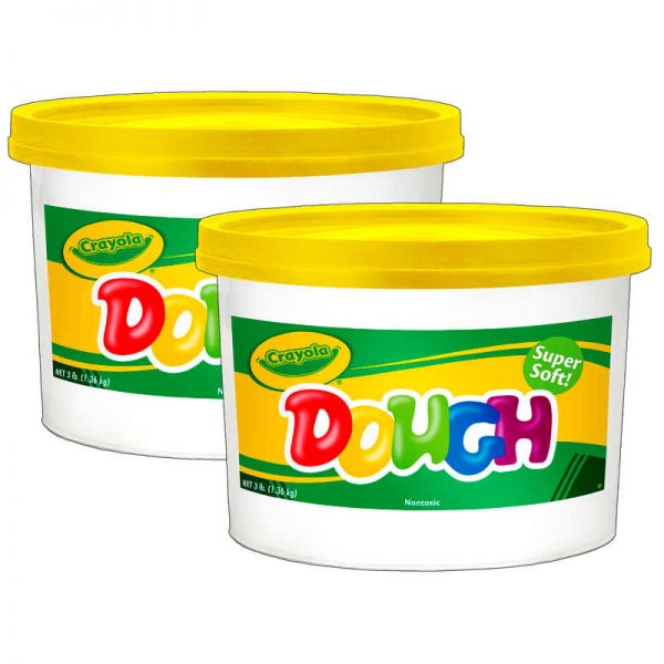 Crayola® Modeling Dough, Yellow, 3 lbs Bucket, Pack of 2