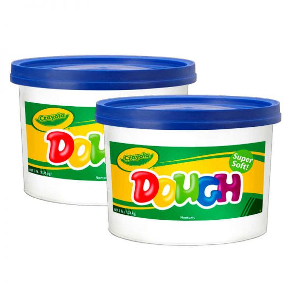 Crayola® Modeling Dough, Blue, 3 lbs Bucket, Pack of 2
