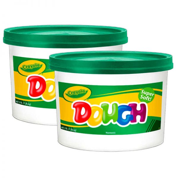 Crayola® Modeling Dough, Green, 3 lbs Bucket, Pack of 2