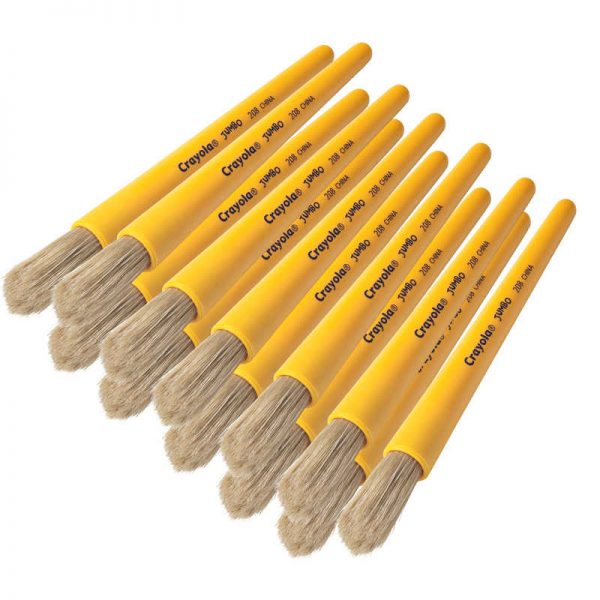 Crayola® Jumbo Paint Brush, Pack of 12