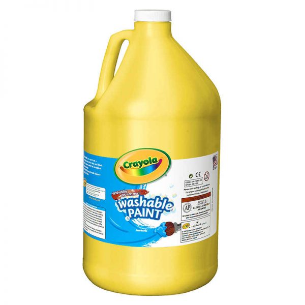 Crayola® Washable Paint, Yellow, Gallon