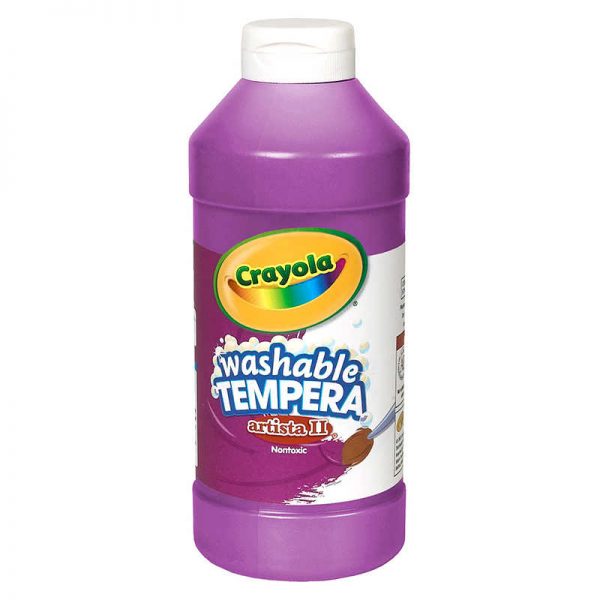 Crayola® Artista II® Washable Tempera Paint, Violet, 16 oz.