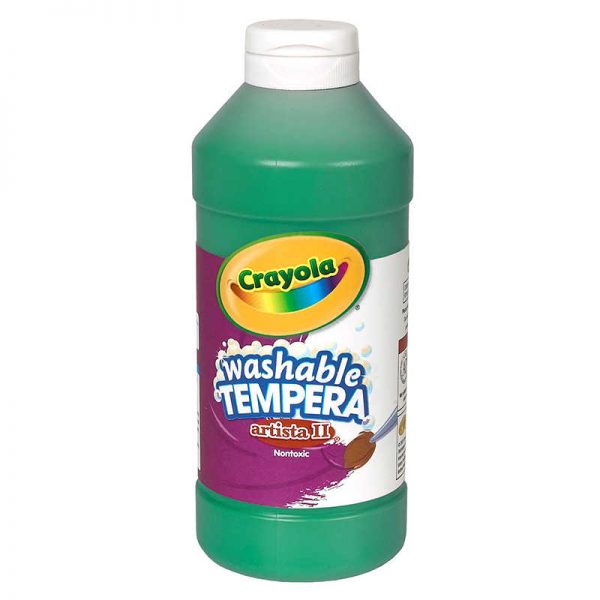 Crayola® Artista II® Washable Liquid Tempera Paint, Green, 16 oz.
