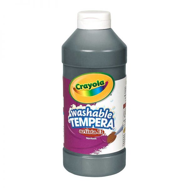 Crayola® Artista II® Washable Liquid Tempera Paint, Black, 16 oz.