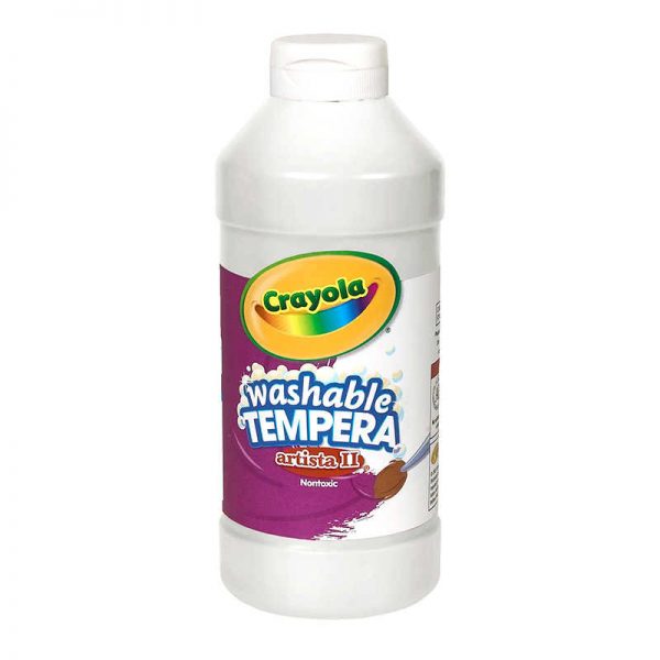 Crayola® Artista II® Washable Liquid Tempera Paint, White, 16 oz.