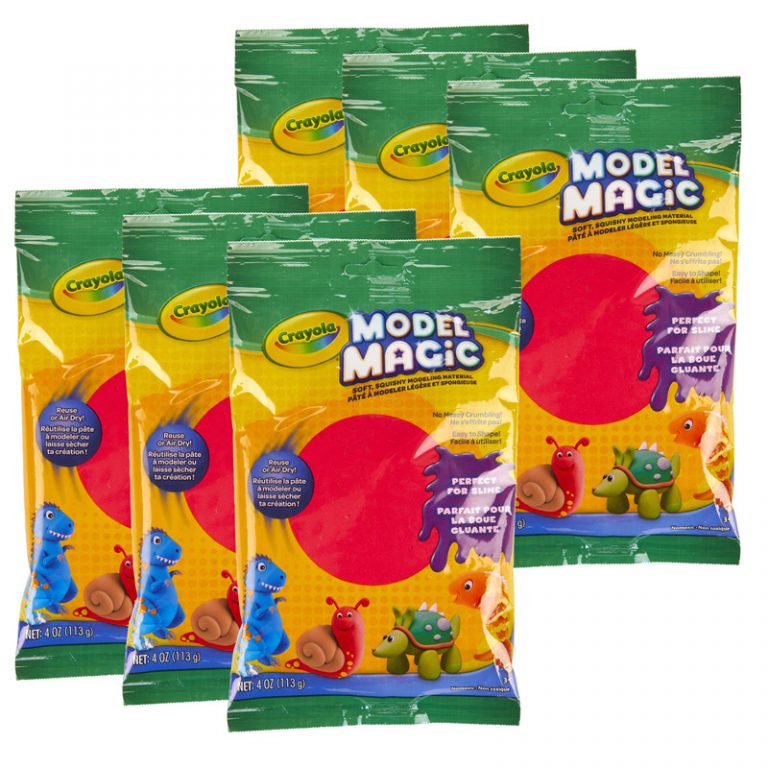 Crayola® Model Magic® Modeling Compound, Red, 4 oz. Per Pack, 6 Packs